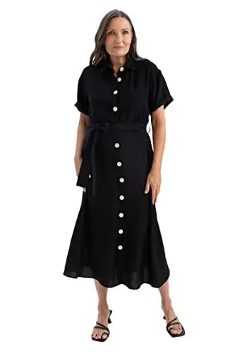 Produktbild: DeFacto Damen U6943AZ Dress, Black, 42