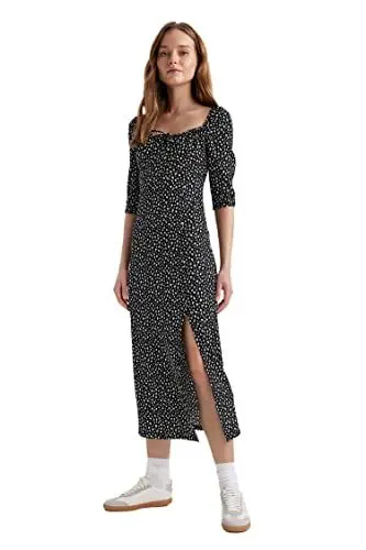 Produktbild: DeFacto Damen Z5262AZ Dress, Black, 34