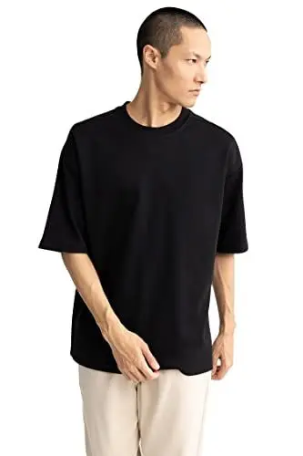 Produktbild: DeFacto Herren V3861AZ T-Shirt, Black, M