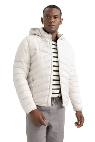 Produktbild: DeFacto Herren Winterjacke - Übergangsjacke, Mantel und Pufferjacke Slim Fit Hooded