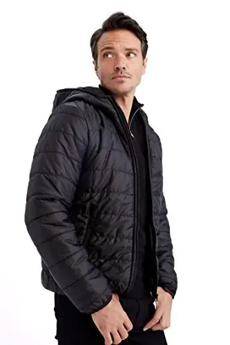 Produktbild: DeFacto Herrenmantel Für Freizeitkleidung Mantel für Herren für Oberbekleidung Black,3XL