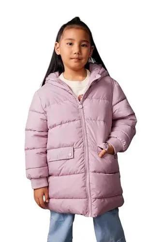 Produktbild: DeFacto Jacken für Mädchen - Trendige Regenjacken für Mädchen - Stilvolle Mädchenbekleidung für jede Wetterlage und modischen Schutz Regular Fit Hooded