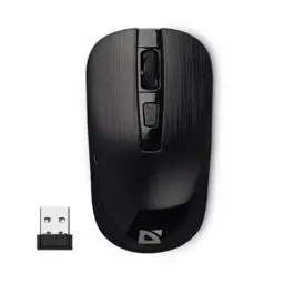 Produktbild: Defender Wave MM-995 Kabellose Maus, Funkmaus, Laptop Maus Kabellos, 1600 DPI Wireless Mouse PC, USB Maus für PC, Computer Mouse, Funk Maus (Schwarz)