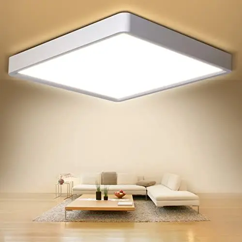 Produktbild: Defurhome Quadrat Deckenleuchte Flach,24W(Ersetzt 150W Glühbirne),2200LM,IP54 Wasserfest Badlampe,3cm Ultra Dünn,4000k Neutralweißer,Ideal für Schlafzimmer,Wohnzimmer,Küche,Flur,30cm(Weiß)
