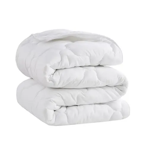 Produktbild: Degrees of Comfort Zudecke 135x200, Vier Jahreszeiten Bettdecke, Super Weich Steppdecke, Ganzjahresdecke Atmungsaktiv, Weiß, Oeko-Tex Standard 100