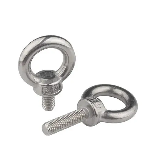 Produktbild: Dehnbolzen, Bolzen, Schrauben, Ankerbolzen, Schrauben, Schrauben, Dehnbolzen M3 M4 M5 M6 M8 M10 M12 Bolzen 304 Edelstahl Marine-Hebeschrauben Ringschlaufenloch für Kabelseil-Ringschraube (Größe (ein