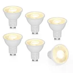 Produktbild: Dehobo GU10 LED Warmweiss Glühbirne, LED Lampen Licht Spot Warmweiss Lampe 6W 2800K 480 Lumen Ersetzt 60W Halogen Leuchtmittel, 120° Abstrahlwinkel Spotlight, Nicht Dimmbar Led, 6 Stück