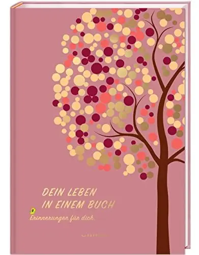 Produktbild: DEIN LEBEN IN EINEM BUCH (rosé): Erinnerungsbuch für die Kindheit, Wunderschönes Baby Geschenk für Mädchen zur Geburt PAPERISH®