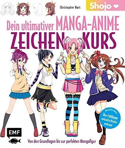Produktbild: Dein ultimativer Manga-Anime-Zeichenkurs – Shojo – Von den Grundlagen bis zur perfekten Mangafigur: Bestseller Autor: über 7 Millionen verkaufte Bücher weltweit