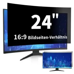Produktbild: DEJIMAX Monitor Blickschutzfolie 24 Zoll für Computer 16:9 Seitenverhältnis, Anti -Blendung & blaues Licht, 24