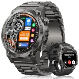 Produktbild: DEKELIFE Smartwatch Herren Militär mit Telefonfunktion, 1.46