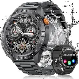 Produktbild: DEKELIFE Smartwatch Herren mit Telefonfunktion, 1,43