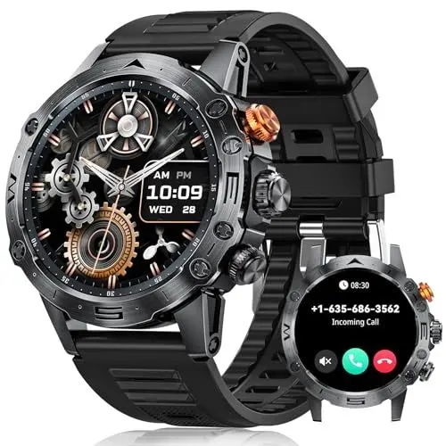 Produktbild: DEKELIFE Smartwatch Herren mit Telefonfunktion, 1,53