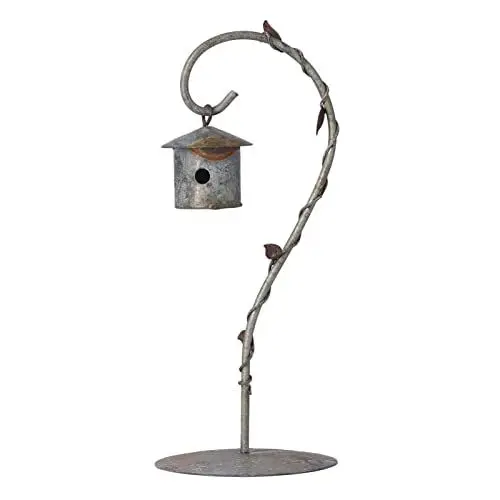 Produktbild: Deko Vogelhaus, Miniatur Garten, Miniatur-Vogelhaus, Hohe Simulation, Mini-Aluminium-Puppenhaus-Vogelhaus für Puppenhäuser Maßstab 1:12, Maßstab 1:6 Vogelhaus Deko Deko Häuschen