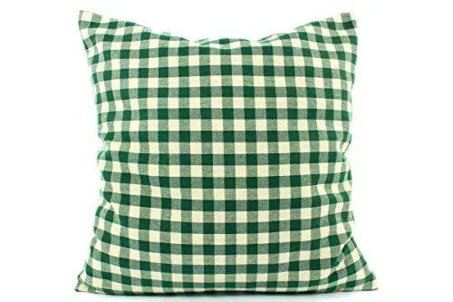 Produktbild: Dekobox Original Zillertaler Zirbenkissen grün kariert 30x30 cm, Tiroler Handarbeit