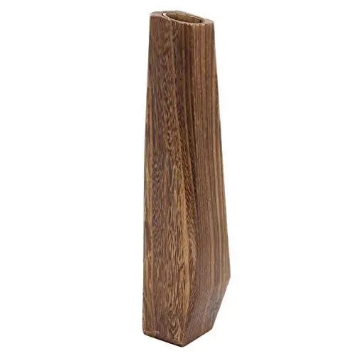 Produktbild: Dekorative Große Holzvase- Leckproo- Holzvase für Blumen- Desktop- Dekoration Pflanzenhalter für Garten Yard Home and Office (Kaffeefarbe)
