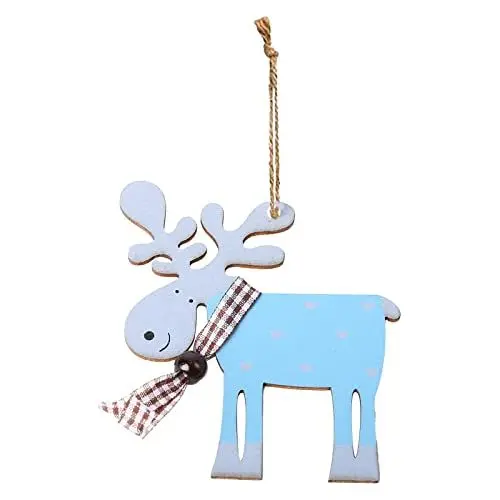 Produktbild: dekorativer Weihnachtsschmuck Schneemann und Weihnachtsmann Holzdeko Anhänger Weihnachten Für Urlaub Hochzeit Weihnachtsdekoration