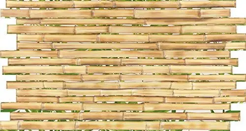 Produktbild: Dekorplatten aus PVC - Dekorative Wandpaneele mit 3D Look als Wandverkleidung - Holz Optik (1 Paneel Sparpaket 955 x 507 mm) Wandaufkleber Wandtattoo Holzwand Fake