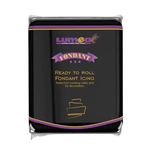Produktbild: Dekozauber24 Premium Fondant schwarz, 500g, glutenfrei, für Torten, Kuchen und Figuren, schwarzes Rollfondant zum Ausrollen für essbare Tortendeko, weich und biegsam, essbar