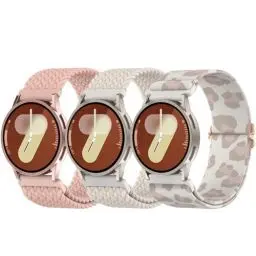 Produktbild: Delidigi 20mm Nylon Geflochtenes Armband Kompatibel mit Samsung Galaxy Watch 7/6/5/4/FE 40mm 44mm/Watch 6 Classic 43mm 47mm/Watch 5 Pro 45mm/Watch 4 Classic 42mm 46mm/Watch 3 41mm/Active 2/Gear Sport