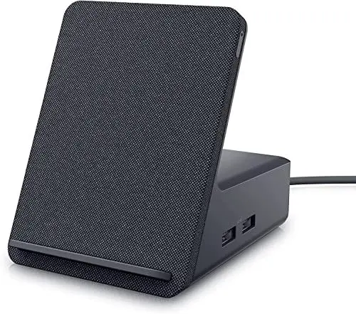 Produktbild: Dell Docking Station HD22Q (Qi-Ladefläche, 1x USB-C 3.2, 4X USB-A 3.2, DisplayPort, HDMI, RJ-45, 130 Watt)