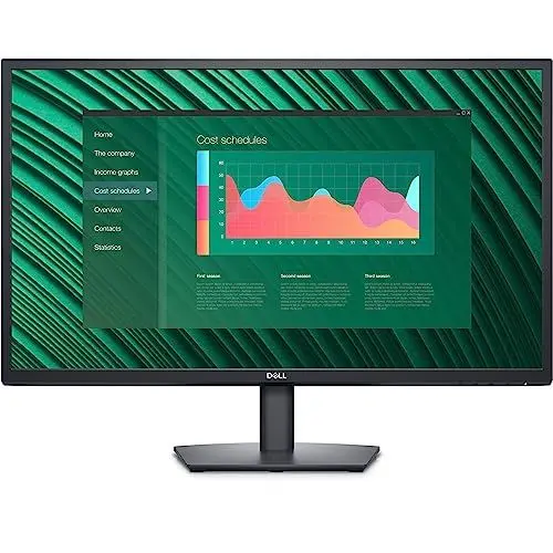 Produktbild: Dell E2723H 27 Zoll Full HD (1920x1080) Monitor, 60Hz, VA, 5ms, DisplayPort, VGA, 3 Jahre Garantie, Schwarz
