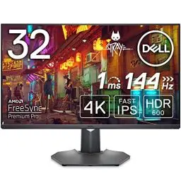 Produktbild: Dell G3223Q 32 Zoll 4K UHD (3840x2160) Gaming Monitor, 144Hz, Fast IPS, 1ms, AMD FreeSync Premium Pro, 95% DCI-P3, HDR 600, DisplayPort, 2x HDMI, 3x USB, 3 Jahre Garantie, Ascent Gray