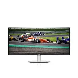 Produktbild: Dell S3422DW 34 Zoll WQHD (3440x1440) 21:9 1800R Curved Monitor, 100Hz, VA, 4ms, AMD Radeon FreeSync, Eingebaute Lautsprecher, DisplayPort, 2x HDMI, 3x USB, 3 Jahre Garantie, Silber