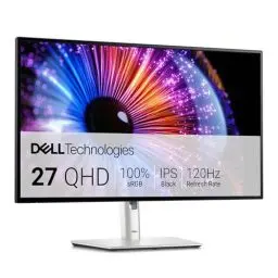 Produktbild: Dell U2724DE UltraSharp Thunderbolt 27 Zoll QHD (2560x1440) Monitor, 120Hz, IPS Black, 5ms, 98% DCI-P3, 2X Thunderbolt, 2X USB-C, 2X DisplayPort, HDMI, 4X USB, RJ45, 3 Jahre Garantie, Silber