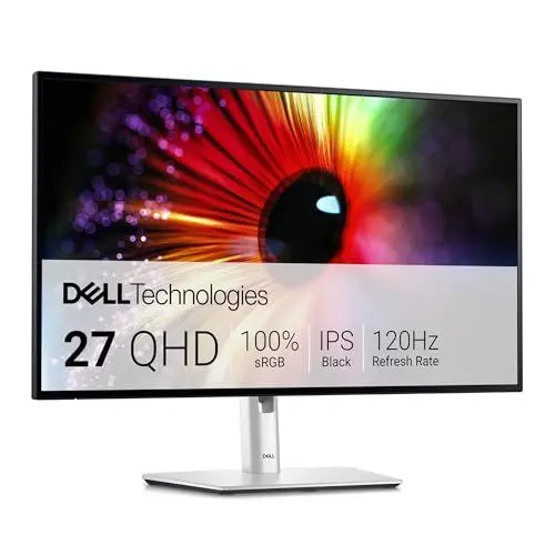Produktbild: Dell U2724D UltraSharp 27 Zoll QHD (2560x1440) Monitor, 120Hz, IPS Black, 5ms, 98% DCI-P3, 2X USB-C, 2X DisplayPort, HDMI, 3X USB, 3 Jahre Garantie, Silber