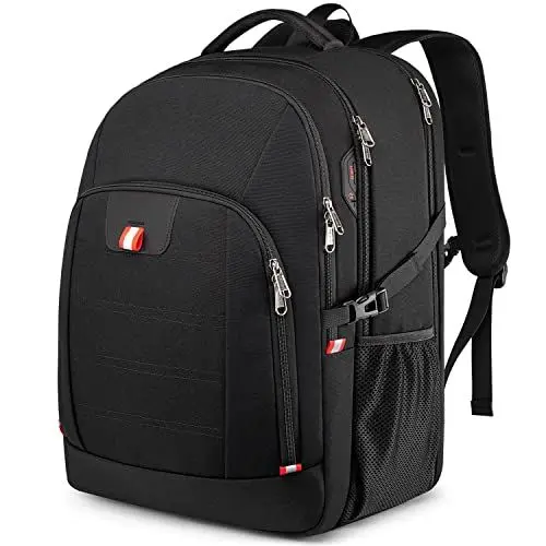 Produktbild: Della Gao Reise Laptop Rucksack, Anti-Diebstahl-großer Reiserucksack mit USB-Ladeschlitz, wasserabweisende Computer-Tasche, Geschenke für Männer und Frauen, passend für 18,4 Zoll Laptop