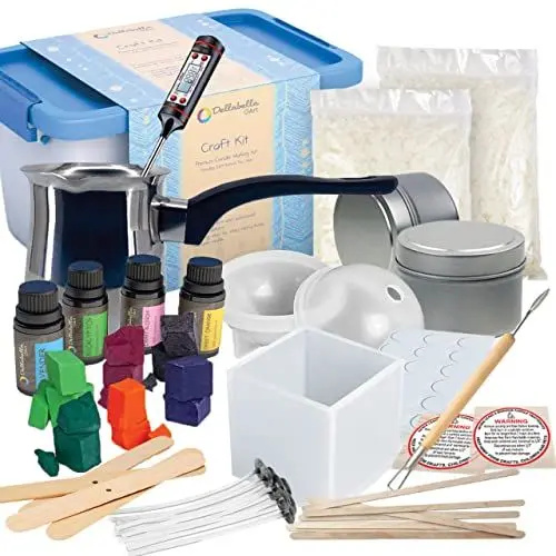 Produktbild: DELLABELLA Kerzenherstellung Set - Kerzen Selber Machen Kinder - Erwachsene - Gießen - DIY - Selbst - Candle Making Kit