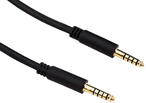 Produktbild: DELOCK Klinkenkabel 4,4 mm 5 Pin Stecker zu Stecker 1 m schwarz
