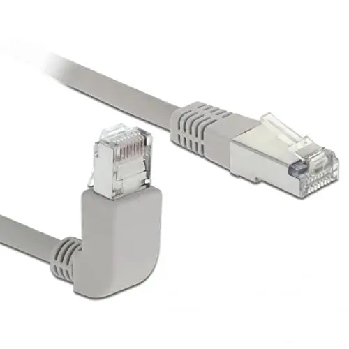 Produktbild: Delock 83524 RJ45 Netzwerkkabel, Patchkabel CAT 6 S/FTP 0.50 m Grau 1 St.