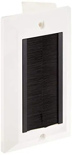 Produktbild: Delock Kabelmanagement Abdeckblende 146 x 86 mm mit schwarzen Bürstenstreifen