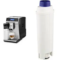 Produktbild: De'Longhi Autentica Cappuccino ETAM 29.660.SB Kaffeevollautomat mit LatteCrema Milchsystem, & Original Wasserfilter DLSC002 - Zubehör für De'Longhi Kaffeevollautomaten, für die Pflege der Maschine
