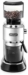 Produktbild: De'Longhi Dedica KG 520.M Elektrische Kaffeemühle, Vollmetallgehäuse, Edelstahl Kegelmahlwerk, einstellbare Mahlgradeinstellung, Silber