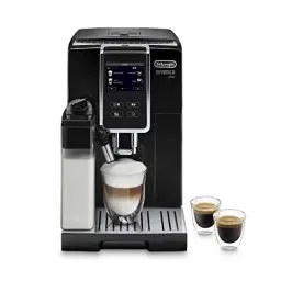 Produktbild: De'Longhi Dinamica Plus ECAM 370.70.B Kaffeevollautomat mit LatteCrema Milchsystem, Cappuccino & Espresso, 3,5 Zoll TFT Touchscreen Farbdisplay und App-Steuerung, Kaffeekannen-Funktion, schwarz