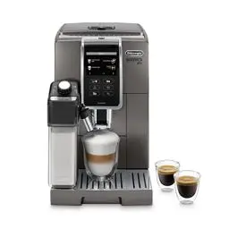 Produktbild: De'Longhi Dinamica Plus ECAM 370.95.T Kaffeevollautomat mit LatteCrema Milchsystem, Cappuccino und Espresso auf Knopfdruck, Touchscreen Farbdisplay und App-Steuerung, Kaffeekannen-Funktion, Titan