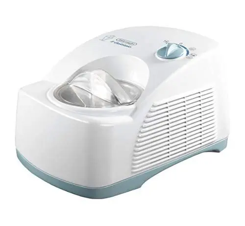 Produktbild: De'Longhi ICK 5000 Eiscremeautomat, Kompressor, weiß, 24.5 cm l x 42.6 cm b x 32.6 cm
