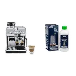Produktbild: De'Longhi La Specialista Arte EC 9155.MB Espresso Siebträgermaschine, Espressomaschine mit Professioneller Milchaufschäumdüse, inkl. Barista-Kit, Edelstahl/Schwarz mit DLSC 500 Entkalker