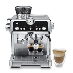 Produktbild: De'Longhi La Specialista Prestigio EC 9355.M – Espresso Siebträgermaschine, Espressomaschine mit integriertem Mahlwerk und professioneller Milchschaumdüse, edelstahl