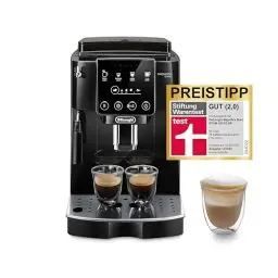 Produktbild: De'Longhi Magnifica Start ECAM222.20.B, Kaffeevollautomat mit Milchaufschäumdüse, für Cappuccino, mit Espresso-Direktwahltase und 2x Espresso Funktion, 13-stufiges Kegelmahlwerk, 1450 W, Schwarz