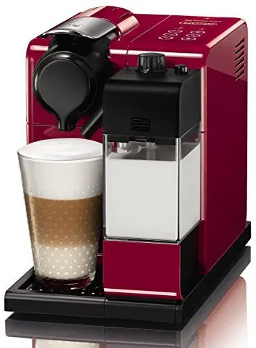 Produktbild: De'Longhi Nespresso Lattissima Touch EN 550.R Kaffekapselmaschine mit Milchsystem, Gratis Welcome Set mit Kapseln in unterschiedlichen Geschmacksrichtungen, 19 bar Pumpendruck, Rot