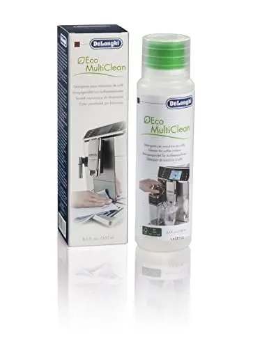 Produktbild: De'Longhi Original Eco MultiClean DLSC550 Reinigungsmittel für Kaffeevollautomaten zur Reinigung des Milch-Systems, wirksam auch für Außenflächen und alle abnehmbaren Teile der Kaffeemaschine, 250ml