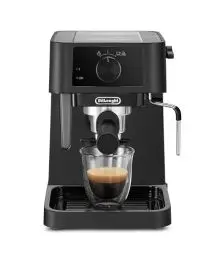 Produktbild: De'Longhi Stilosa EC 230.BK – traditionelle Espresso Siebträgermaschine, Espressomaschine mit manuellem Milchaufschäumer, für Espressopulver, 1 l Wassertank, schwarz, 1100 W