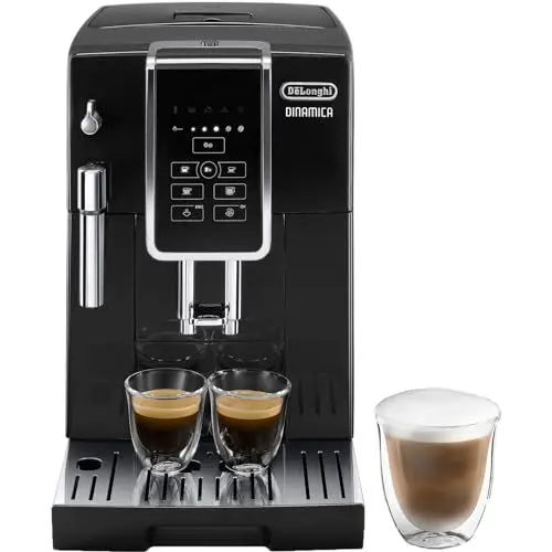 Produktbild: Delonghi Dinamica ECAM 350.15.b Freestanding Espresso Machine 14tazas Black – Coffee (Freestanding, Espresso Machine, Coffee Beans, Ground Coffee, Mill Built-in, 1450 W, Black)