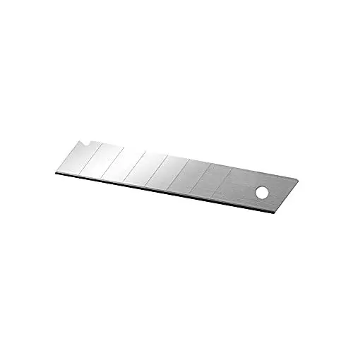 Produktbild: Delphin Cuttermesser Klingen 10Stück - Abbrechklingen 18mm - Teppichmesser Klingen extrem scharf - Klingen zum Abbrechen - für Cuttermesser 18mm