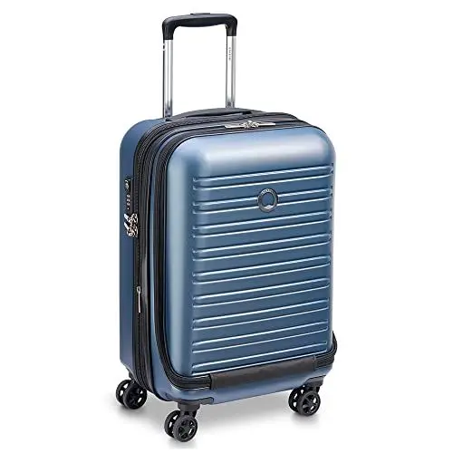 Produktbild: DELSEY PARIS - SEGUR 2.0 - Erweiterbar Starrer Kabinenkoffer - 55x35x30 cm - 51 Liter - S - Blau