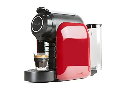 Produktbild: Delta Cafés 12872 Roja Cafetera QOOL Evolution Roya para CÃ PSULAS KAFE/TE Delta Q 1200 W DEPOSITO 1 L PROGRAMABLES Volumen, Chrom, rot